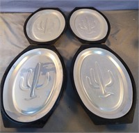 Set of 4 Nordic Ware Fajita trays Cactus