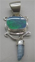 Sterling Silver Opal Healing Pendant