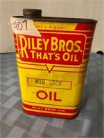 Riley Bros. hydraulic jack oil