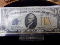1934 $10 silver certificate South Africa