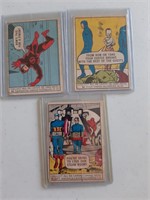 Lot of 3 1966 Donruss Marvel Super Heroes