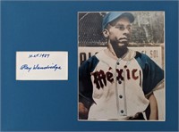 Ray Dandridge Autograph & Photo Matted Display
