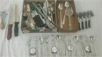 4 packages Royal Alister silverware with group of