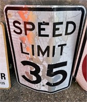 Speed Limit 35 Sign