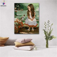 Paint by Number Kits Canvas DIY Oil Painting for