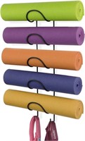 Wallniture Moduwine Yoga Mat Storage Rack, Towel