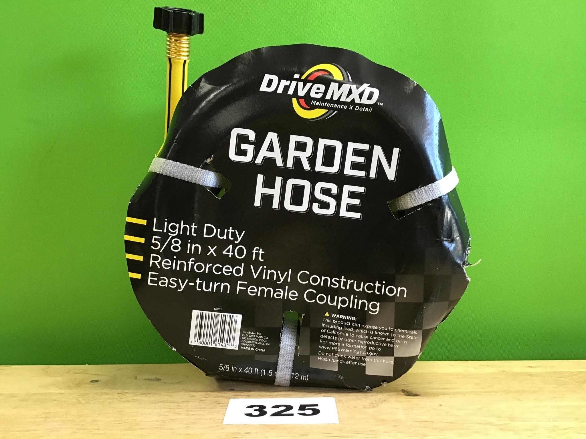 DriveMXD Light Duty 40’ Yellow Garden Hose