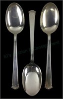(3) International Sterling Theseum Serving Spoons