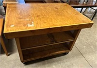 Large Handmade Work/Sewing Table on Rollers
