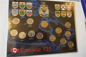 Canada 125 Anniversary Provincial Coin Set