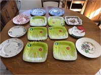 Snack plates and old collector plates