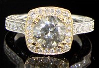 14kt Gold 3.15 ct Brilliant Round Diamond Ring