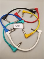 New Patch Cords 1/4" / Lot Of 6 Assorted Colors
