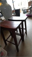 2 Wooden Stools