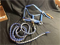 "Real Peachy" Horse Halter with Lead Rope