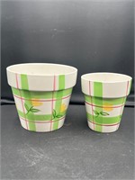 Pair of matching planters tulip WPI