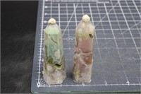 2, Flower Agate Towers, 4oz