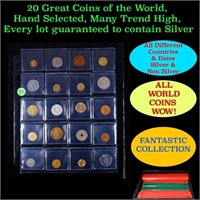 20 Great Coins of the World, hand selected, many t