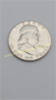 1953 S Franklin Half Silver Dollar