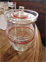 GLASS HONEY JAR