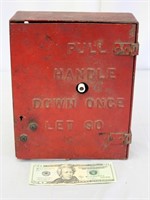 1919 Peerless Red Box Fire Alarm