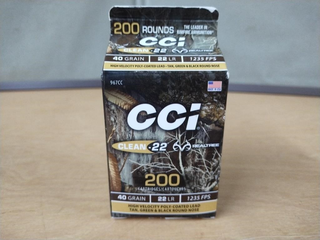 CCI 22 LONG RIFLE 200 ROUNDS 40 GRAIN