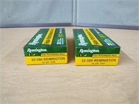 REMINGTON 22-250 RIFLE SHELLS 40 ROUNDS 55 GR