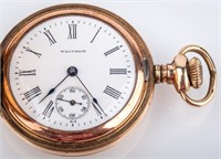 Antique Waltham Hunter Case 7 Jewel Pocket Watch