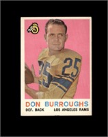 1959 Topps #59 Don Burroughs EX TO EX-MT+