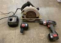Craftsman Power Drill & 7 1/4" Circular Saw