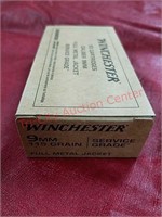 50 rds Winchester 9mm ammo ammunition