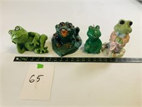 4pcs frog candle and banks