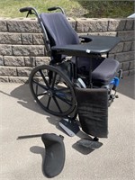 HANDY WHEEL CHAIR LOT WITH ACCESSORIES