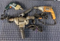 E3 3Pc Electric Drills black & decker Rigid