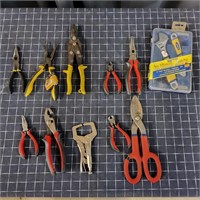 T2 12Pc Pliers Adjustable wrenches Snips Wire cutt