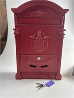 Metal Postal Letter Box with Keys Made in