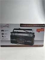 Supersonic XBass 4 Band Radio & Cassette