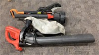 Electric Black & Decker blower and Electric WORKX