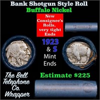 Buffalo Nickel Shotgun Roll in Old Bank Style 'Bel