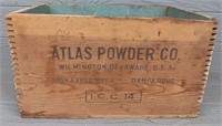 Antique ATLAS Wood Explosives Crate