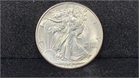 1942 Silver Walking Liberty Half Dollar higher