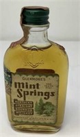 1939 Glenmores Mint Springs 1/10 Whiskey Bottle