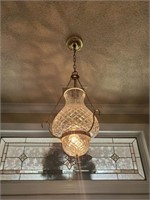 HANGING WATERFORD CRYSTAL CHANDELIER