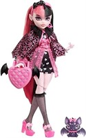 (N) Monster High Doll, Draculaura with Pink & Blac