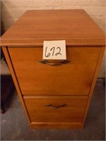 2-Drawer Wood File Cabinet (15x20x28")