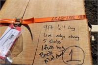 (5) Live-Edge Cherry Slabs - Lumber