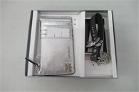 Nine West Card Case Keychain For Handbag, Silver