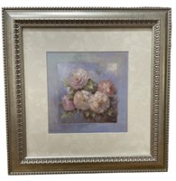 Framed Floral Canvas Art