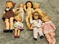 Box of Various Plastic Dolls