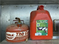 Two gas cans